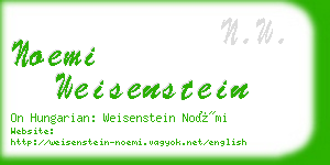 noemi weisenstein business card